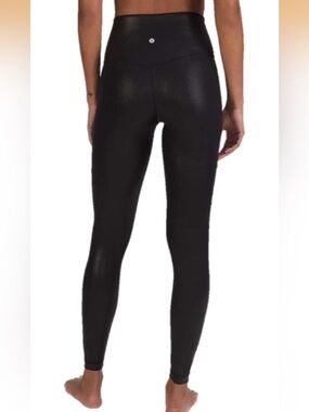 lululemon athletica Black High-Waist Shine Leggings